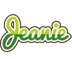 Jeanie golfing logo