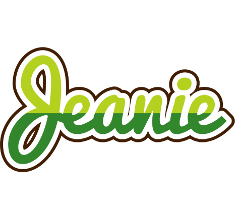Jeanie golfing logo