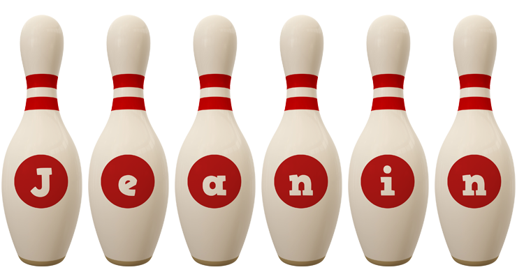 Jeanin bowling-pin logo