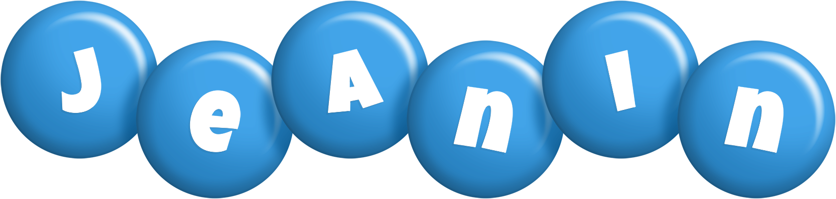 Jeanin candy-blue logo