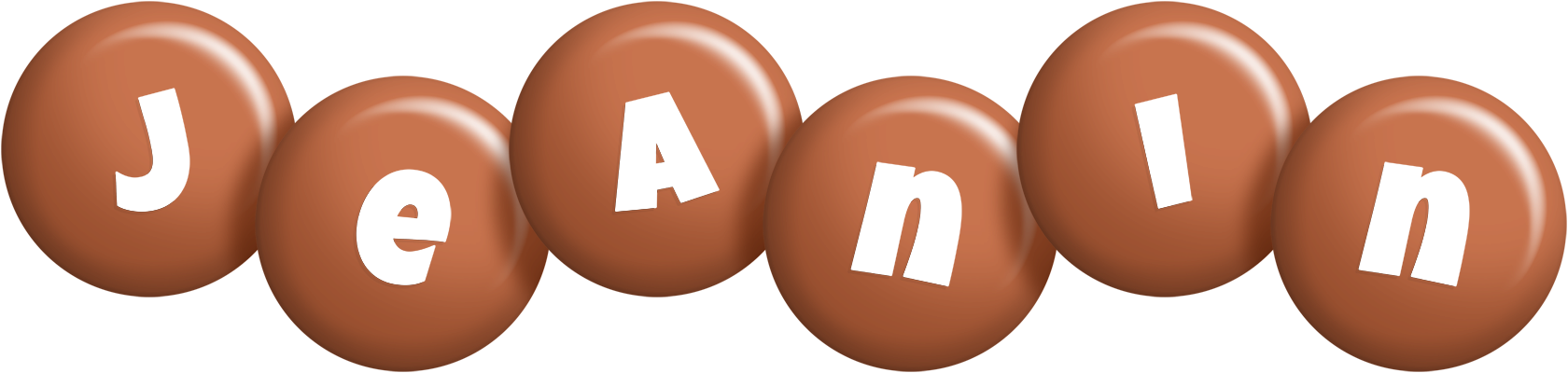 Jeanin candy-brown logo