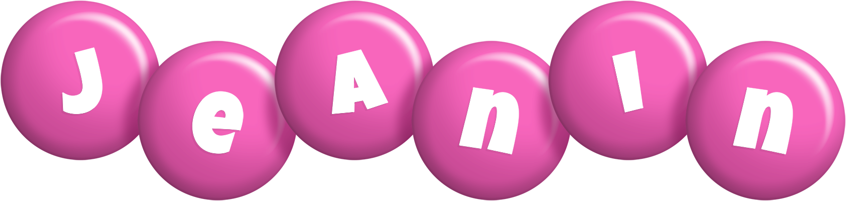 Jeanin candy-pink logo