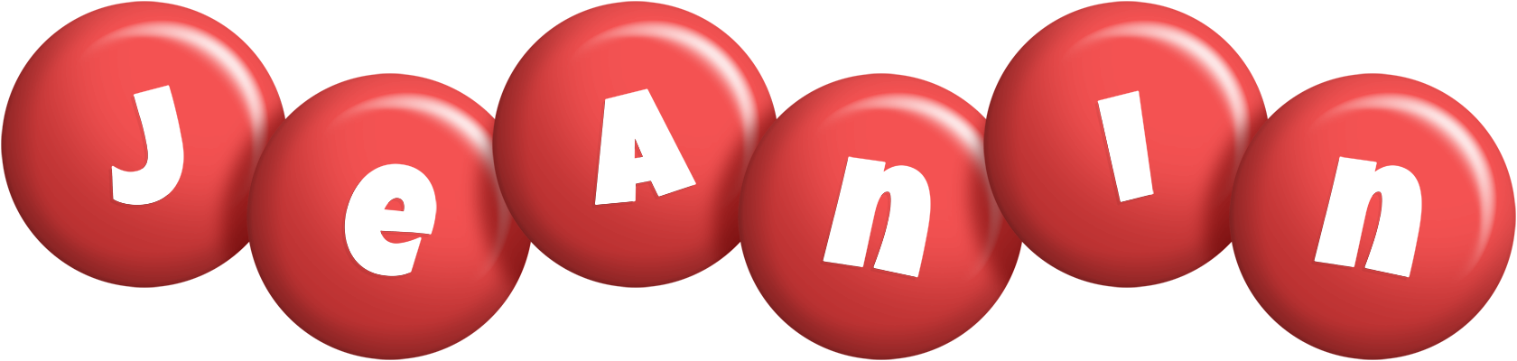 Jeanin candy-red logo
