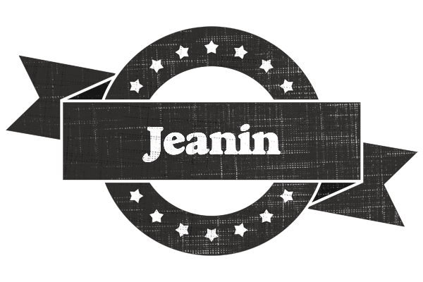 Jeanin grunge logo
