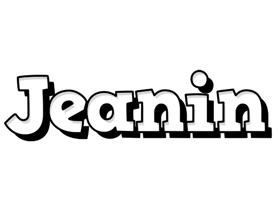 Jeanin snowing logo