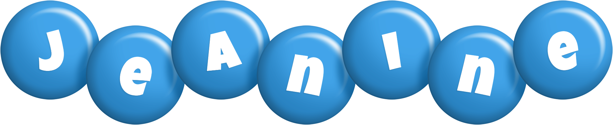 Jeanine candy-blue logo