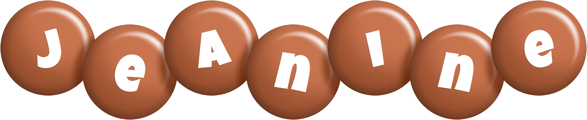 Jeanine candy-brown logo