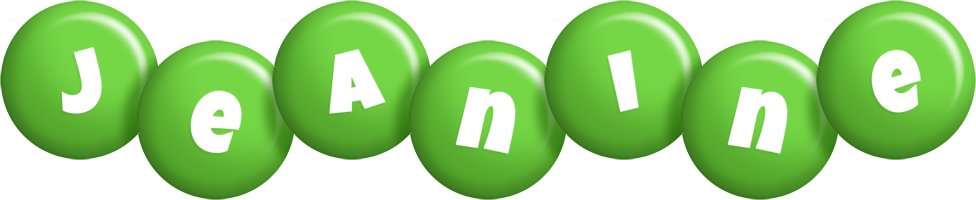 Jeanine candy-green logo