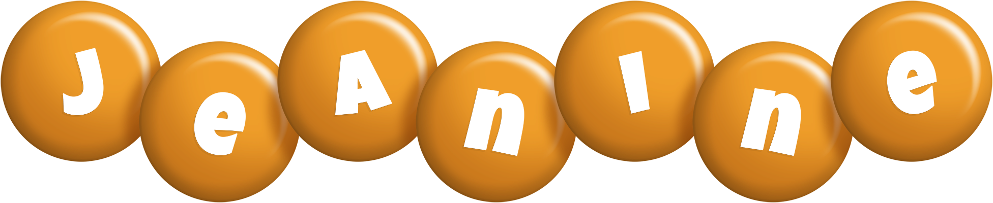 Jeanine candy-orange logo