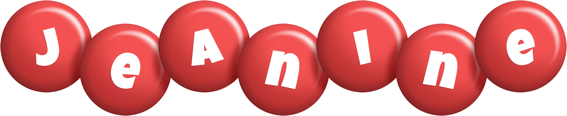 Jeanine candy-red logo