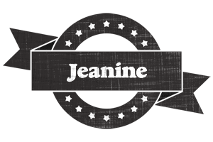 Jeanine grunge logo