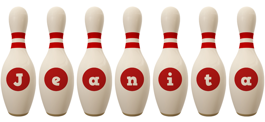Jeanita bowling-pin logo