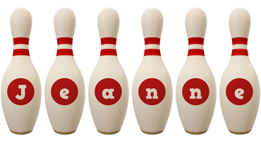 Jeanne bowling-pin logo