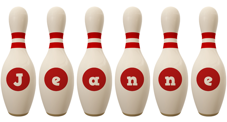 Jeanne bowling-pin logo