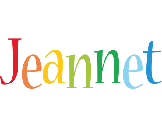 Jeannet birthday logo