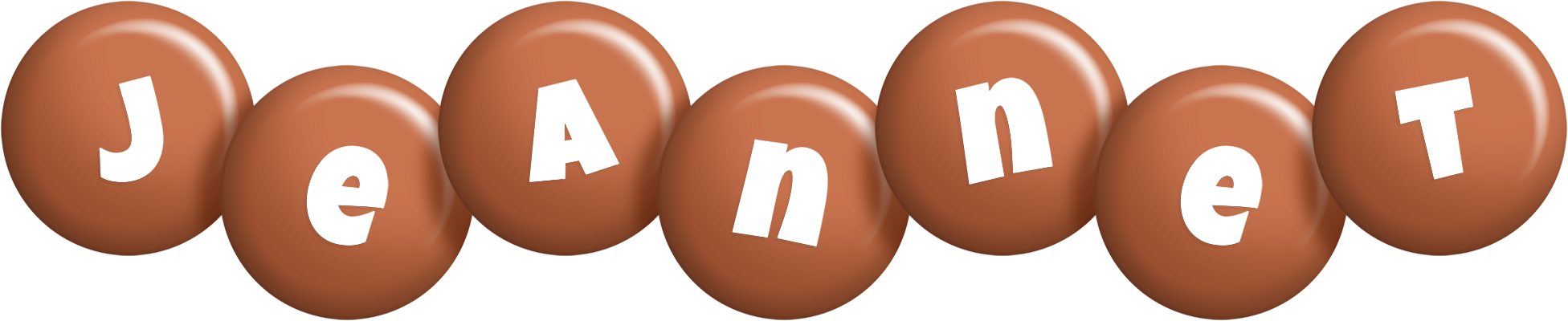 Jeannet candy-brown logo