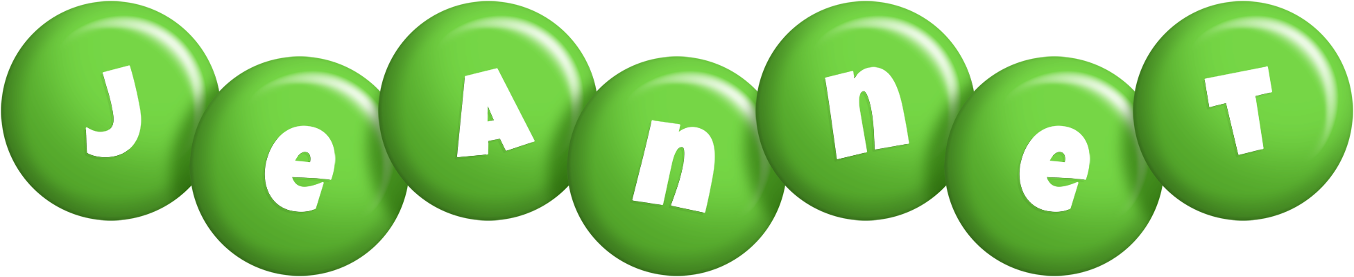 Jeannet candy-green logo