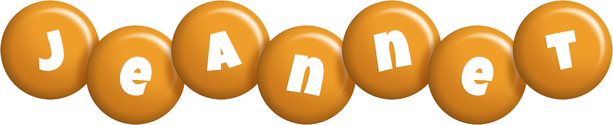Jeannet candy-orange logo