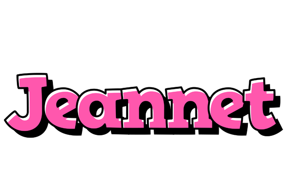 Jeannet girlish logo
