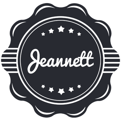 Jeannett badge logo