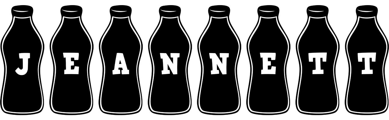 Jeannett bottle logo