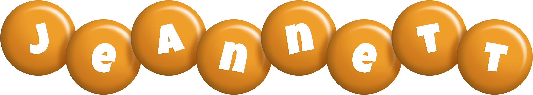 Jeannett candy-orange logo