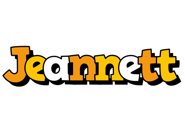 Jeannett cartoon logo