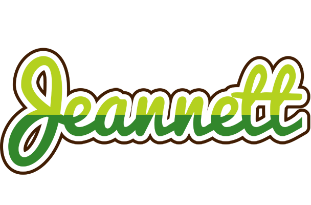 Jeannett golfing logo