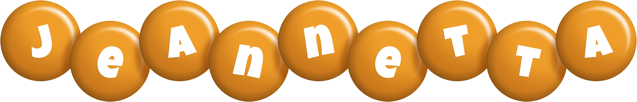 Jeannetta candy-orange logo