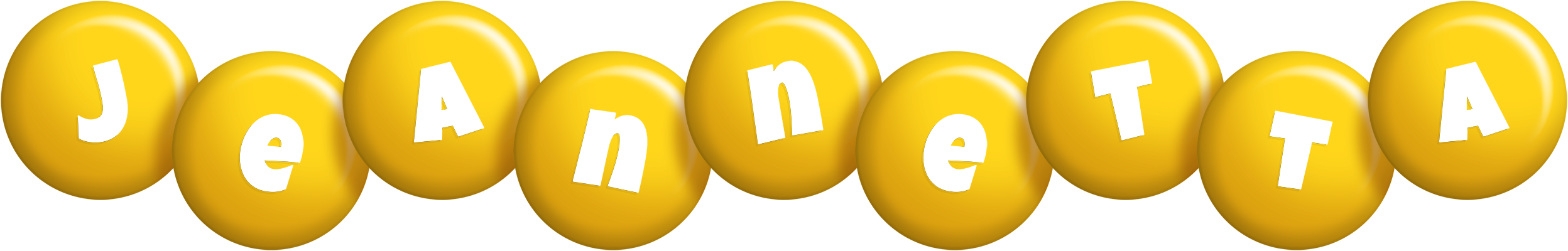 Jeannetta candy-yellow logo
