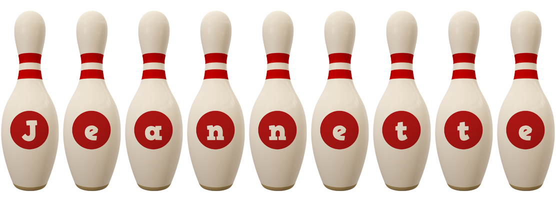 Jeannette bowling-pin logo