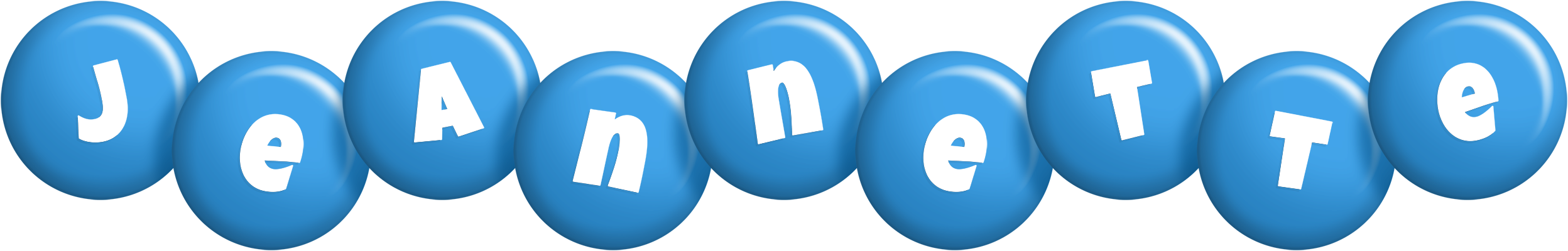 Jeannette candy-blue logo