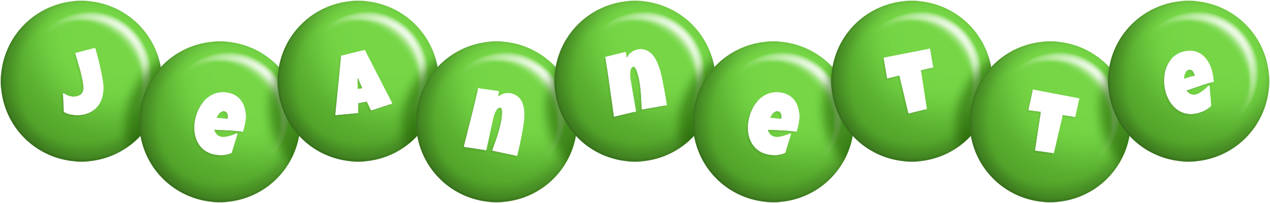Jeannette candy-green logo