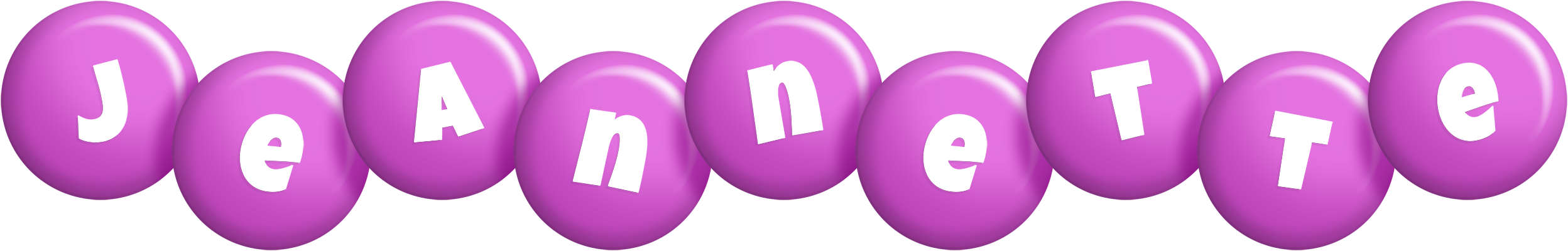 Jeannette candy-purple logo
