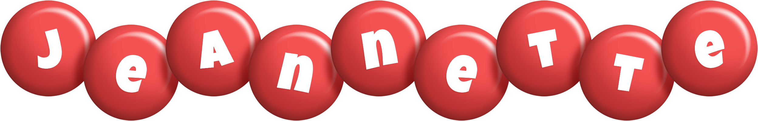 Jeannette candy-red logo