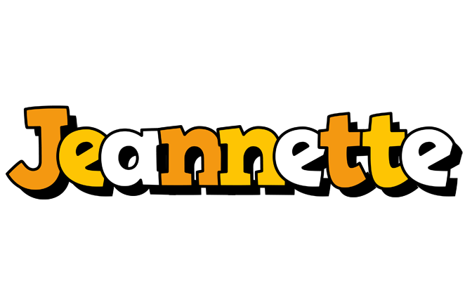 Jeannette cartoon logo
