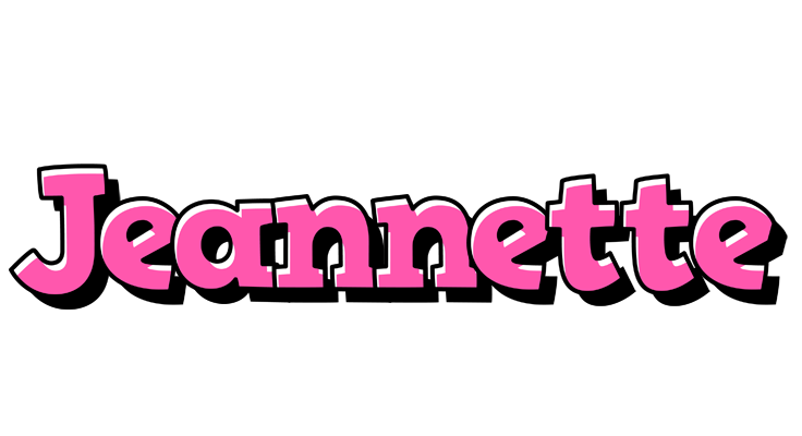Jeannette girlish logo