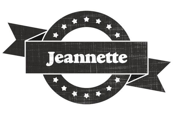 Jeannette grunge logo