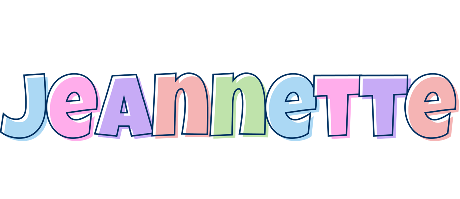 Jeannette pastel logo