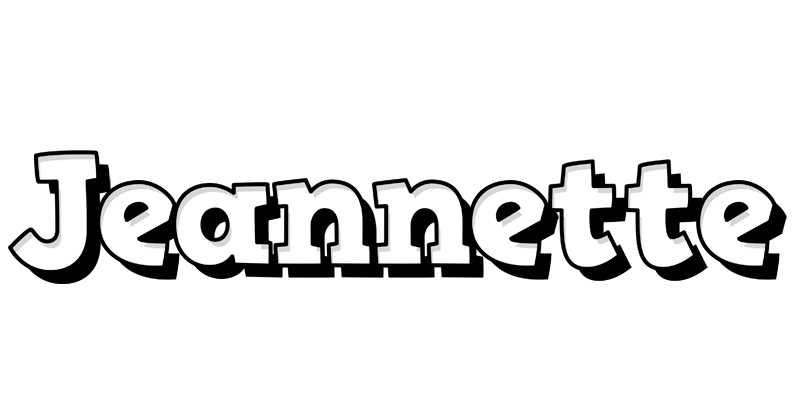 Jeannette snowing logo