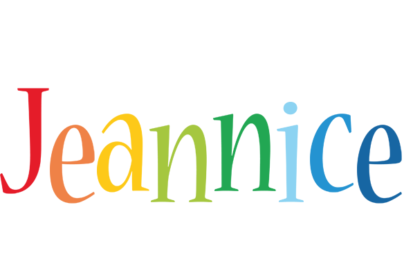 Jeannice birthday logo
