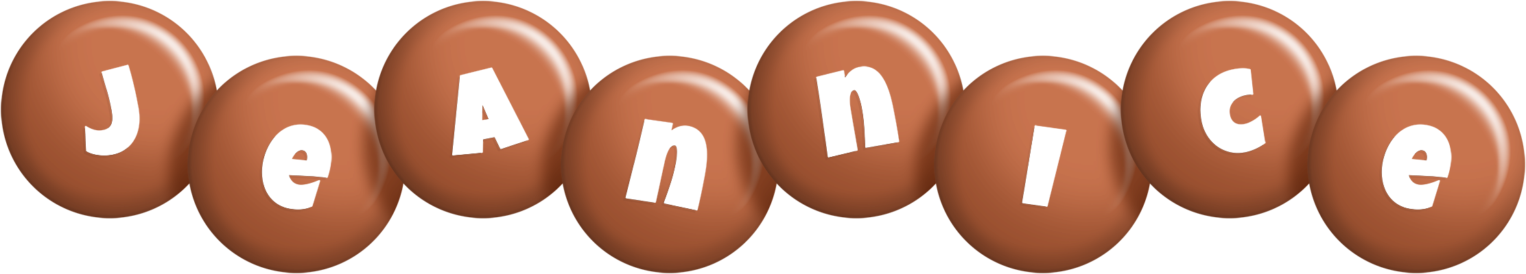Jeannice candy-brown logo