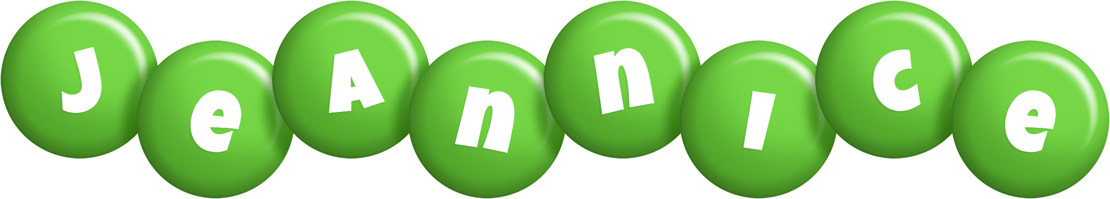 Jeannice candy-green logo