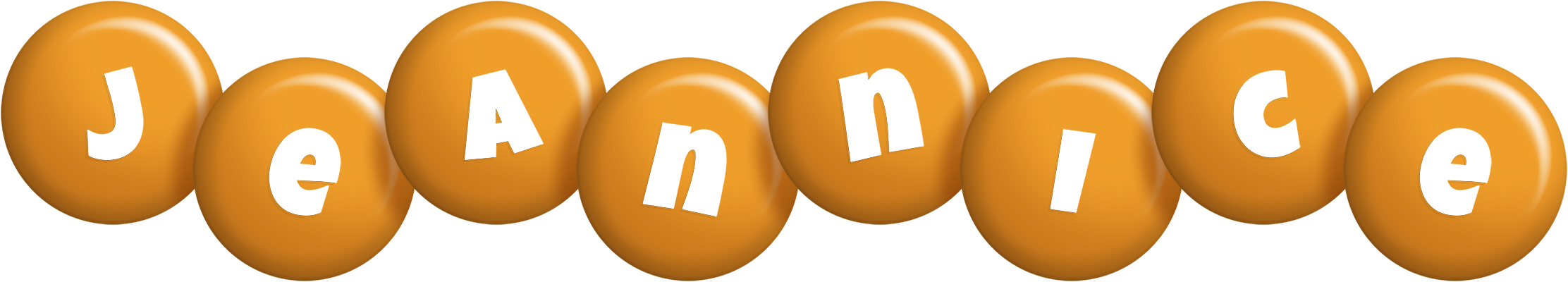 Jeannice candy-orange logo