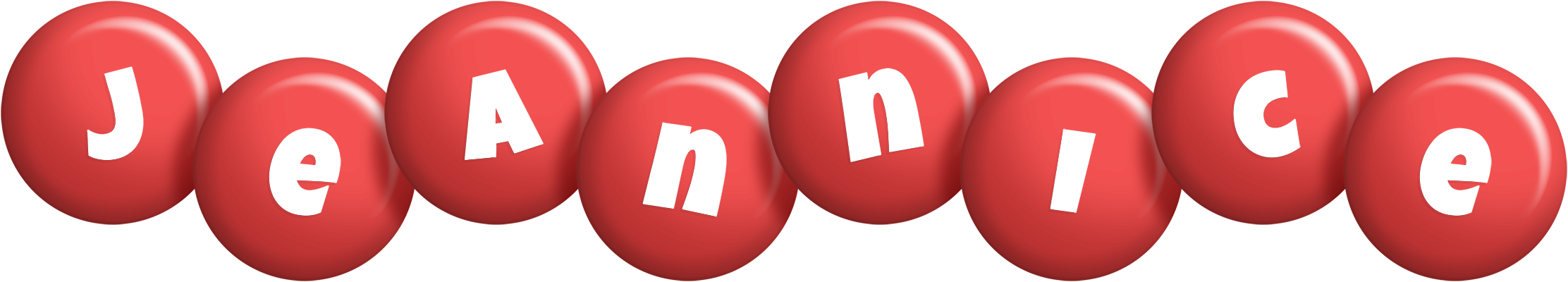 Jeannice candy-red logo