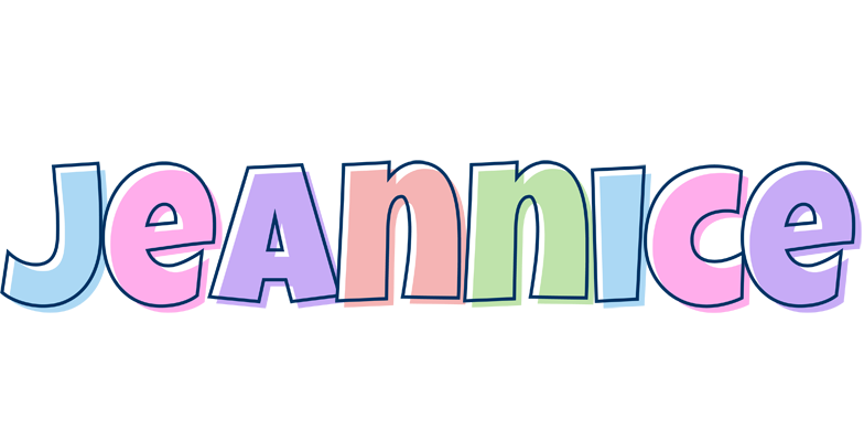 Jeannice pastel logo