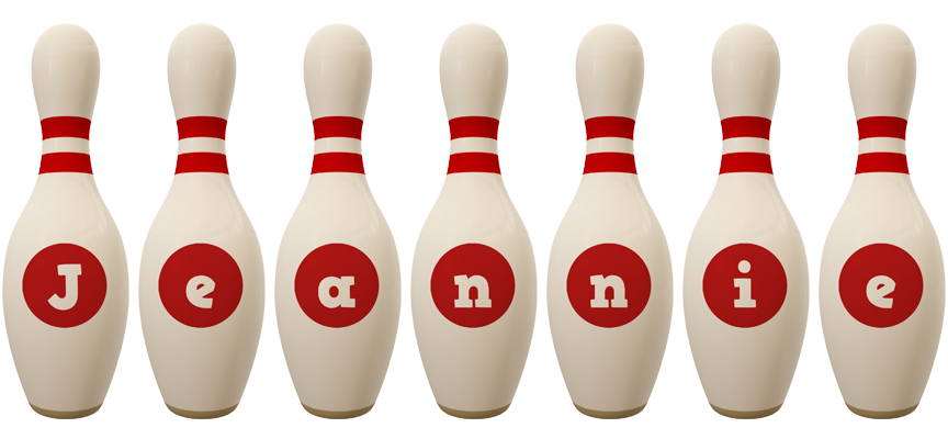 Jeannie bowling-pin logo
