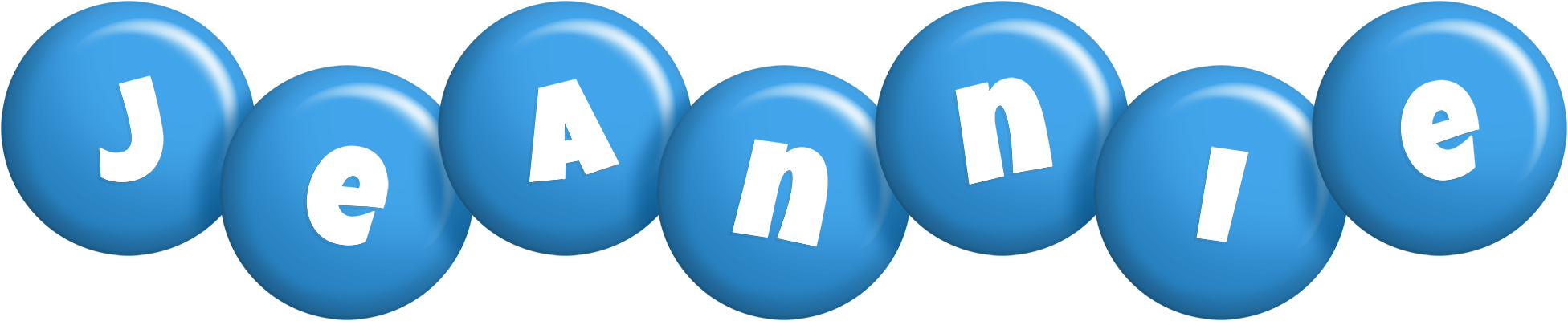 Jeannie candy-blue logo