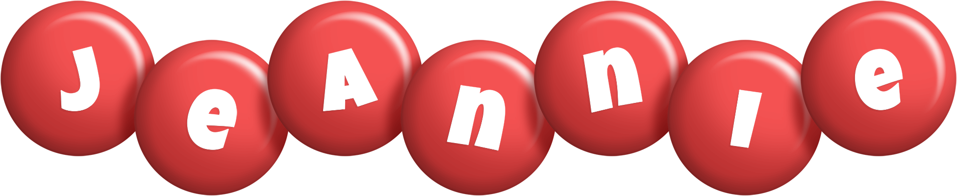 Jeannie candy-red logo