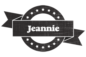 Jeannie grunge logo